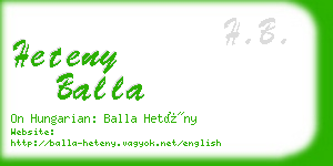 heteny balla business card
